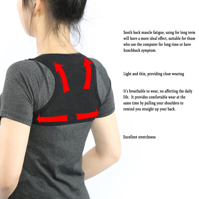 

Greensen 2Sizes Adjustable Posture Correcting Back Shoulder Spine Support Correction BeltPosture Correct BeltShoulder Corrector