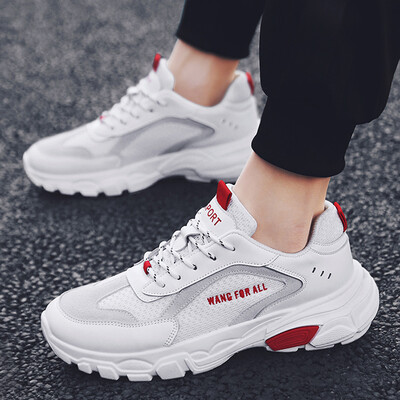 

2019 new summer mens shoes Korean version of the trend of sports&leisure canvas shoes mens wild net red white tide shoes