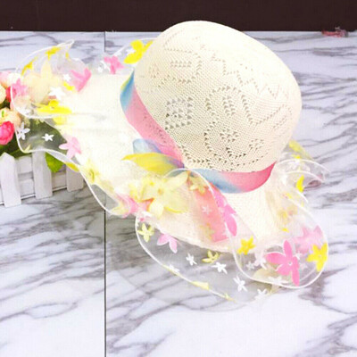 

SUNSIOM Baby Wide Brim Sun Hat Lace Kids Bucket Cap Summer Beach Girls Travel Outdoor
