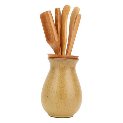 

Greensen 6pcs Chinese Traditional Style Kung Fu Tea Bamboo Tea Tool Kit Bamboo Tea Set