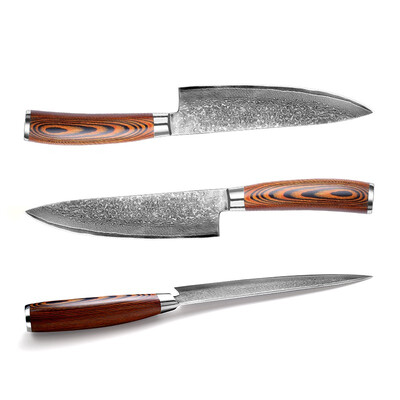 

Damascus kitchen knife