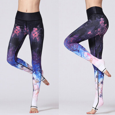 

Starmoon Womens Casual Digital Printing High Waist Hip Exercise Yoga Leggings