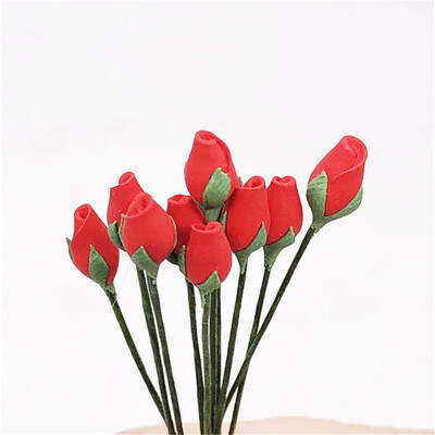 

Siaonvr 10Pcs Dollhouse Miniature Plant Flower Living Room Kids Pretend Play Toy