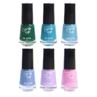 

6pcs Nail Polish Set Long-Lasting Waterproof Colorful Nail Polish Kit Nail Art Product Womens Makeup Natural