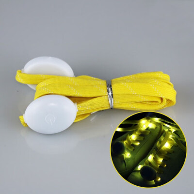 

FUNNYBUNNY LED Nylon Shoelaces Light Up Shoe Laces with Disco Flash Lighting the Night for Party Hip-hop Dancing Cycling Skating