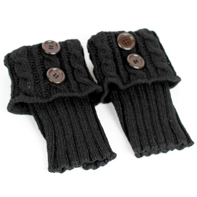 

Stylish Comfortable Calf Cover Warm Socks Set Winter Knitting Twist Calf Enveloped Short Sock