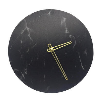 

Retro Wood Grain Wall Clock Round Acrylic Marble Digital Hanging Clocks