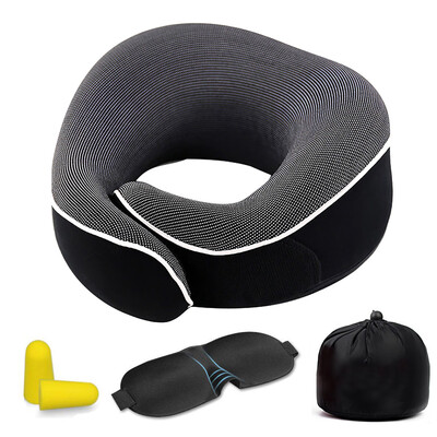 

Gobestart Travel Pillow Memory Foam Pillow Bib Slow Neck Pillow O Type Foldable