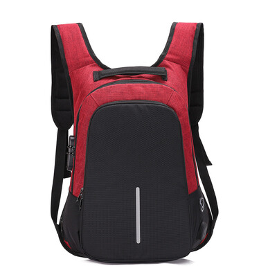 

Mens backpack wear-resistant Oxford cloth simple laptop bag gift