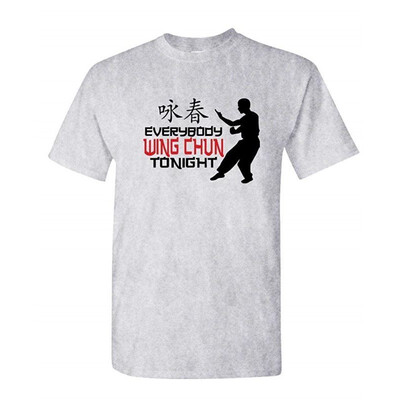 

Everybody Wing Chun Tonight - Music Pun - Mens Cotton T-Shirt