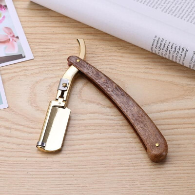 

Straight Edge Metal Plastic Razor Handle Beard Eyebrow Shaver Knife Grip