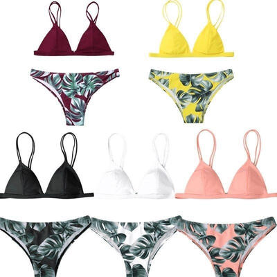 

Women Push-up Bikini Set Padded Bra Triangle Swimsuit Swimwear Bathing Suit New