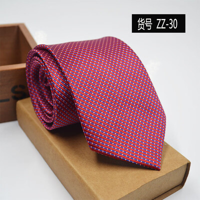

New spot tie business dress mens tie polyester yarn arrow type 8CM business tie wholesale