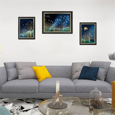 

〖Follure〗Imitation 3D False Picture Frame 3 Couplet Painting Nordic Wind Wall Paste