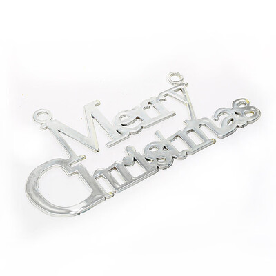 

〖Follure〗Christmas Tree Decoration Shiny Merry Letter Card for Xmas Hanging Ornament