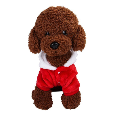 

Chihuahua Clothing Jacket Red Cute Dog Cat Puppy Clothes for Small Medium Dogs Soft Fleece Winter Pet Cat Costume