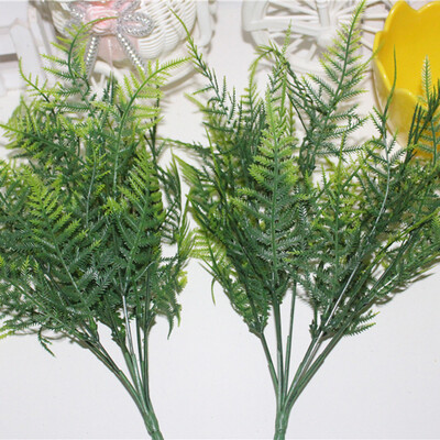 

35 Leaves Artificial Emulation Asparagus Fern Bush Green Foliage Party Decor