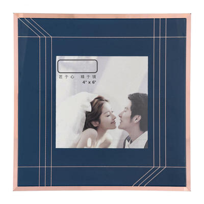 

Greensen Copper-plated Square Printed Photo Poster Picture Frame Home Table Decoration 4" x 6