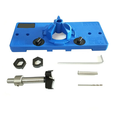 

35mm Carbon Steel Drilling Jig Set Woodworking Drilling Guide Hole Locator Kit