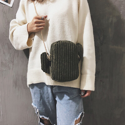 

Tailored Women Canvas Small Bag Simple Cactus Wild Cute Shoulder Bag Messenger Bag