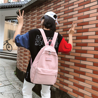 

Shoulder bag female Korean version of large-capacity high school ancient feeling bag ins wind college student tide brand backpack