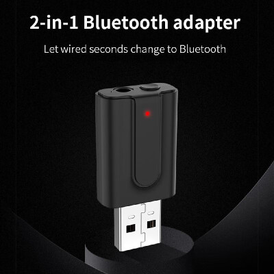 

Household Mini Size BT50 USB Transmitters Receiver 2 In 1 Wireless Audio Music Stereo Adapter Dongle Receivers for TV PC Speaker