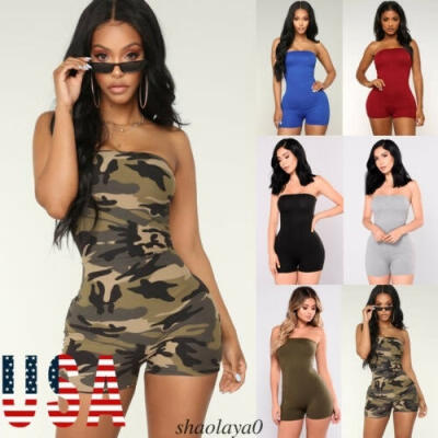 

2019 new Short Romper Jumpsuit Leotard Sleeveless Top Women Stretch Blouse Lady Bodysuit