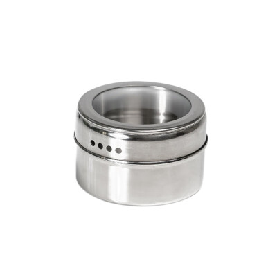 

Cute 10pc Magnetic Spice Tins Stainless Steel Spice Jar Set Pepper Shakers Salt Storage Container Seasoning Holder