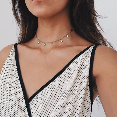 

Fashion simple thickening five-pointed star pendant necklace stars jewelry wholesale