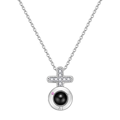 

Projection 100 Languages I Love You Charm Pendant Necklace Lover Gift