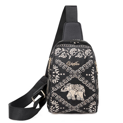 

Mini-Bag Breastbag Fashion Ethnic Wind Printed Fabric Bag Portable Single Shoulder Bag Hundred Sets Leisure Bag