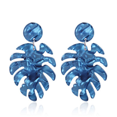 

Solememo New Hot ZA Bohemian Vintage Leaf Design Drop Earrings Tropical Plant Statement Dangle Earrings Aretes De Mujer E3550
