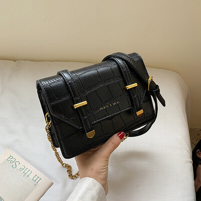 

2019 new tide bag casual bag retro shoulder bag stone pattern female summer portable cute messenger bag