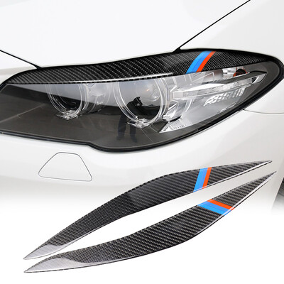 

For BMW 5 Series F10 2010-2013 Carbon Fiber Headlight Eye Lid Eyebrow Cover Trim