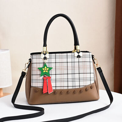 

2019 spring new European&American big bag shoulder bag simple handbag diagonal bag fashion handbag