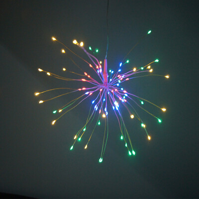 

〖Follure〗Solar Waterproof 120LED 60 Branch Silver Wire Copper Lighting