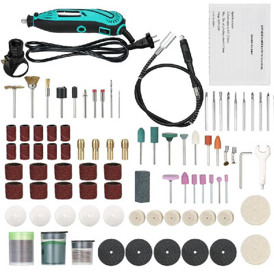 

KKmoon Multi-functional Professional Electric Grinder Set 6-Speed Variable Speed Electric Drill Grinding Rotary Tool with 139pcs A