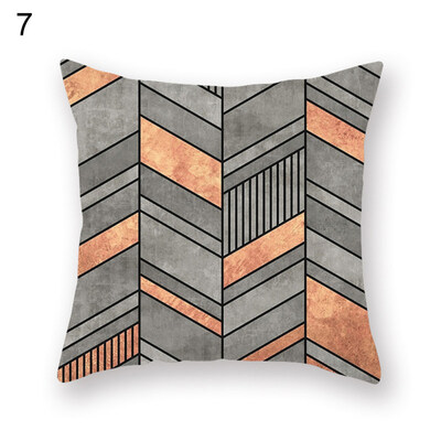 

Line Triangle Geometric Pattern Pillow Cover Cushion Case Home Car Sofa Decor