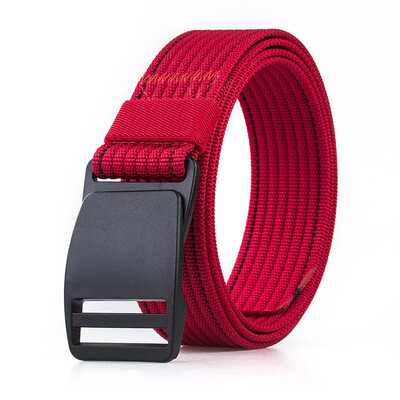 

New Unisex belt Solid Color Nylon Automatic Buckle Women belt Wear Resistant Casual Cowboy pants Wild Men belt