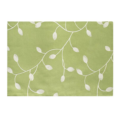 

European Embroidered Flower Dining Placemat Table Mat Cup Disc Bowl Pad