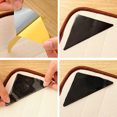 

Siaonvr 4 X Carpet Pad Non Slip Tri Sticker Anti Slip Mat Pads Anti Slip