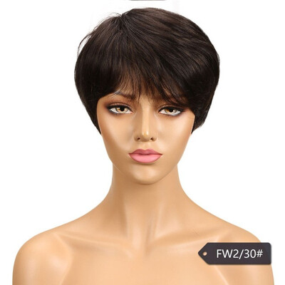 

Noble Peruvian Straight Human Hair Wigs For Black Women Remy Non Lace Front Human Hair Wigs With Bangs Perruque Cheveux Humain