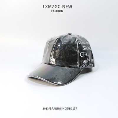

New hat street tide style waterproof PVC film baseball cap fold fabric duck tongue cap outdoor sunscreen cap