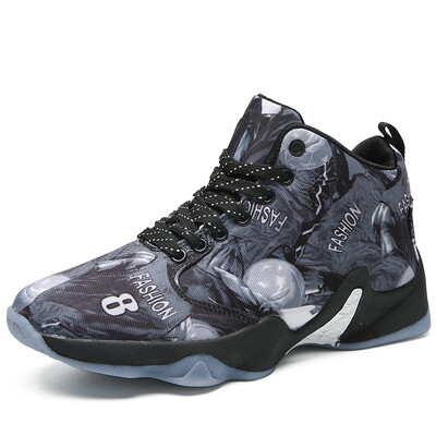 

Goku Xiangyun high basketball shoes student boots Korean outdoor casual non-slip wear sports shoes