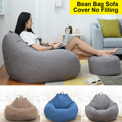 

3 Sizes Large Bean Bag Sofa Cover Lounger Chair Sofa Living Room Furniture Without Filler Beanbag Bed for Adults Kids No Filling