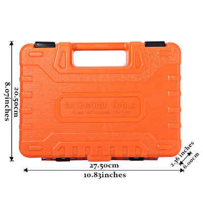 

53pcs Automobile Motorcycle Repair Tool Case Precision Ratchet Wrench Sleeve Universal Joint Hardware Kit