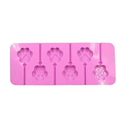

6 Lattices DIY Doughnut Animal Claw Smile Face Daisy Lollipop Mold Chocolate Candy Dessert Silicone Mould