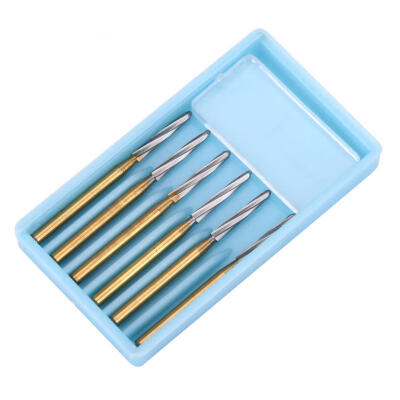 

Greensen 6pcs Tungsten Carbide Steel Dental Crown High-Speed Cutting Burs 25mm