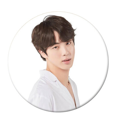

Kpop BTS Cute Q Version Round Tin Plate Badge Cute Cartoon Brooch Bag Pendant Boys Girls Accessories Hot Gift for Fans