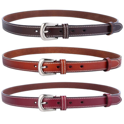 

Ladies leather belt Casual wild Korean leather belt jeans belt dress dress thin belt